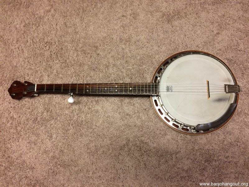 Saga Kit 5 String Arch Top Resonator Banjo and Case Used Banjo For