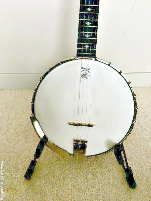 Deering Black Diamond Long Neck Banjo Used Banjo For Sale at