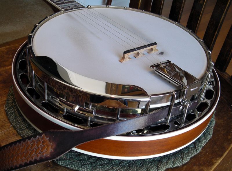 Dark Brown Banjo Strap — Bone Valley Co.