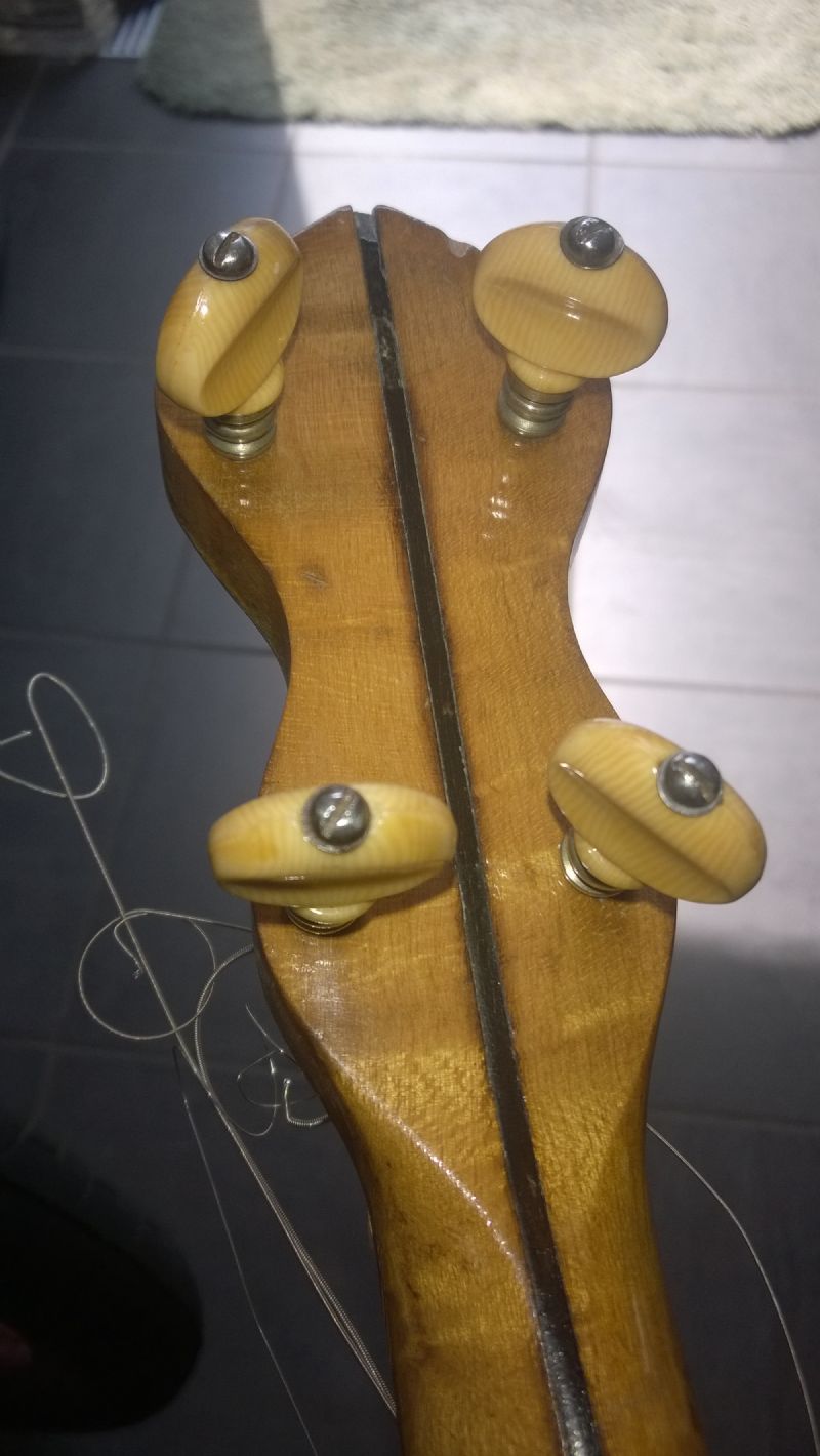 Friction banjo tuners