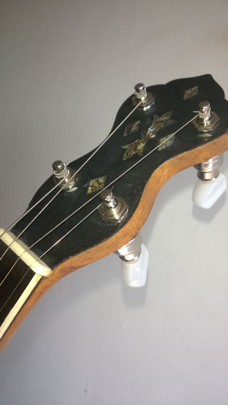 ABM banjo tuners fitted to Slingerland tenor banjo