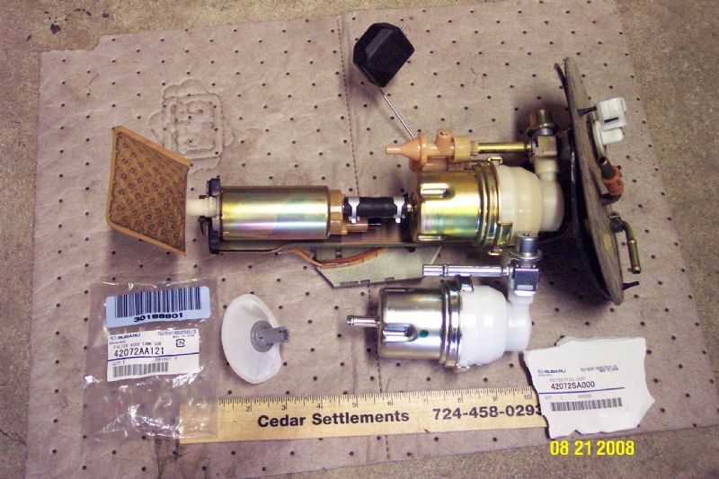 subaru fuel filter replacement