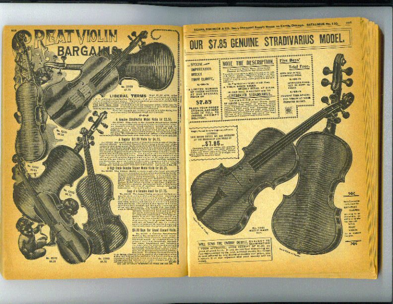 1902 Sears Roebuck Catalog Violin Pages Discussion Forums Fiddle 