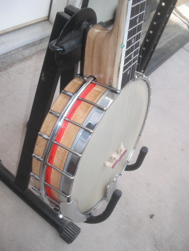 SUPVOX 1 Set Banjo Rim and Hoop Brass Banjo Oblate Tension Hoop Wooden