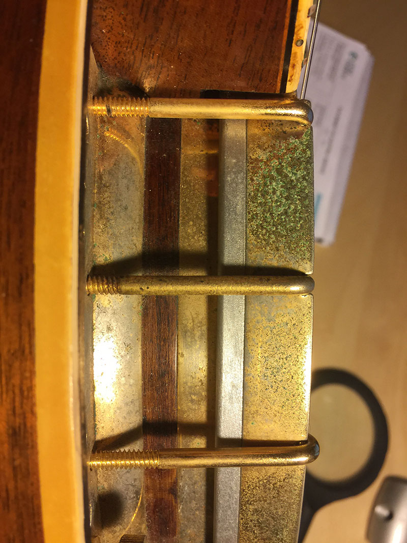 Green corrosion on gold plating - Discussion Forums - Banjo Hangout