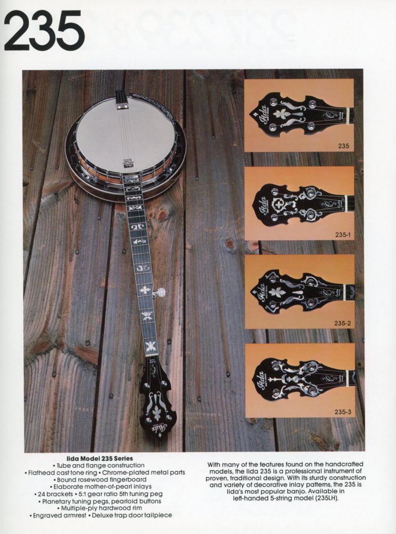 1981 Iida Banjo Catalog images Discussion Forums Banjo Hangout