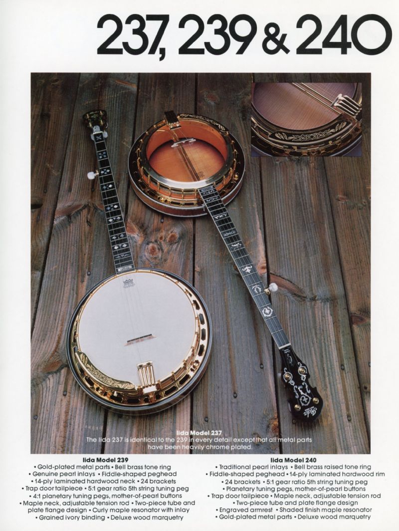 1981 Iida Banjo Catalog images Discussion Forums Banjo Hangout