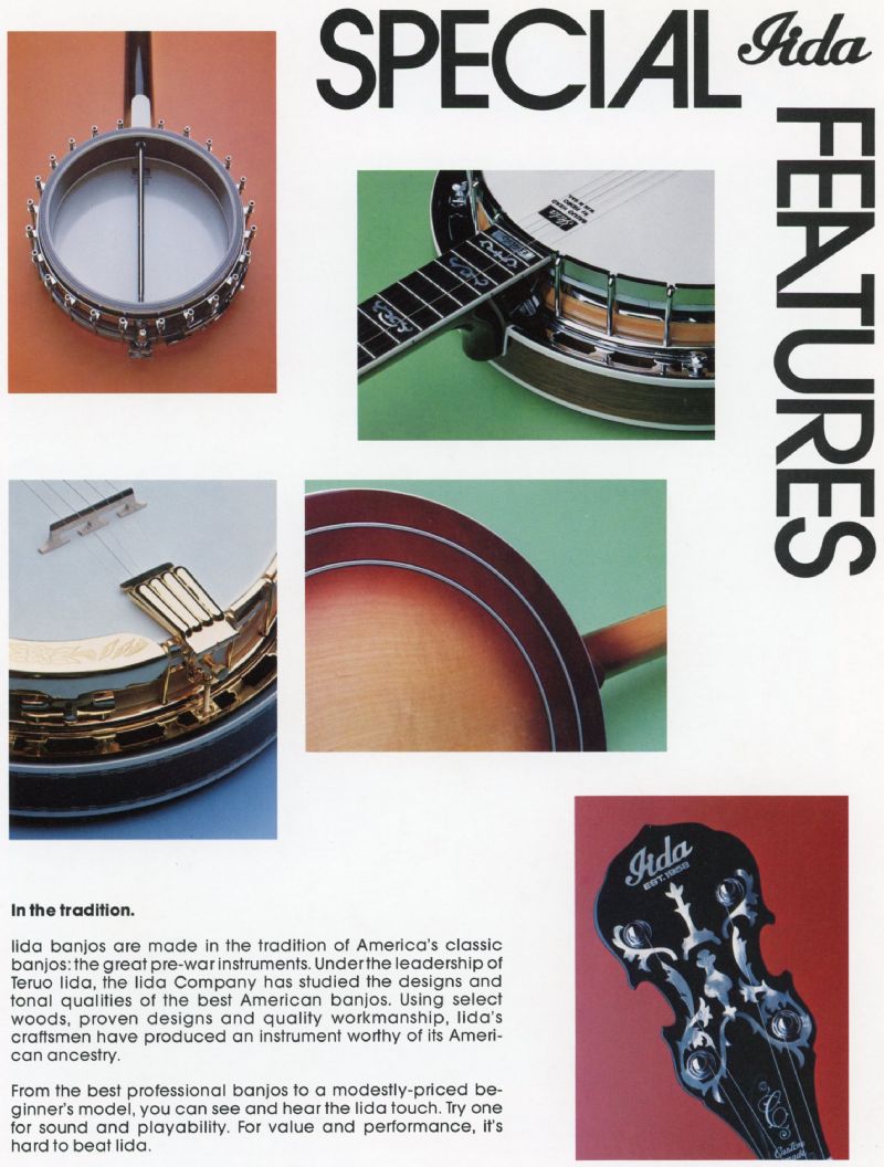 1981 Iida Banjo Catalog images Discussion Forums Banjo Hangout