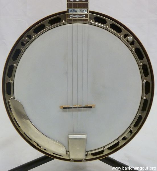 Yates Bowtie Resonator Skillet Head Used Banjo For Sale from Banjo Vault