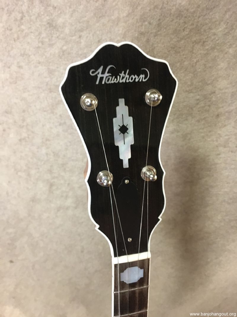 Hawthorn RB12 style walnut /chrome banjo Used Banjo For Sale at