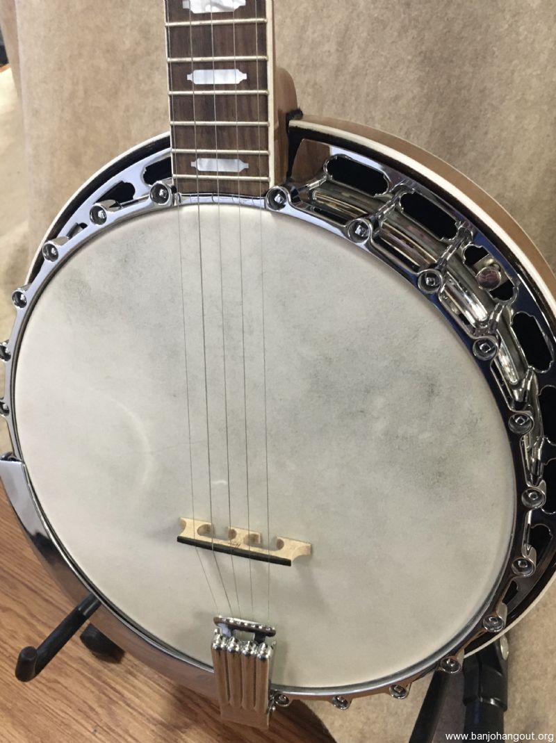 Hawthorn RB12 style walnut /chrome banjo Used Banjo For Sale at