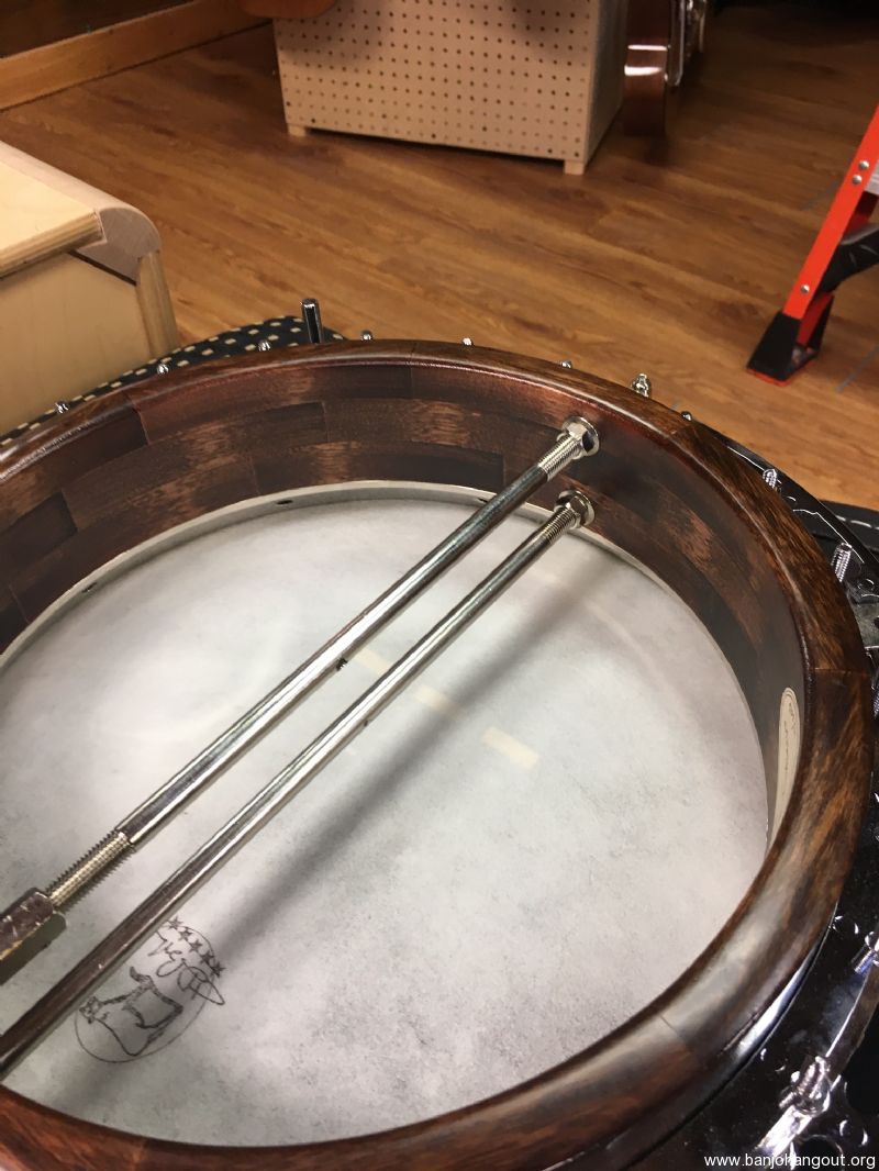 Hawthorn RB12 style walnut /chrome banjo Used Banjo For Sale at