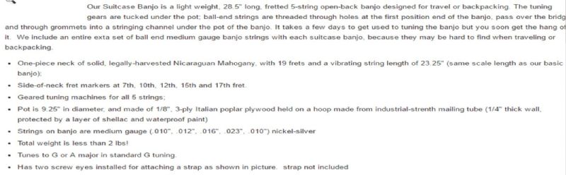 Backyard Music Suitcase Banjo For Sale Used Banjo For Sale At