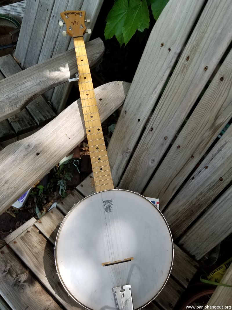 Deering Goodtime 5 string open back banjo, new strings and setup