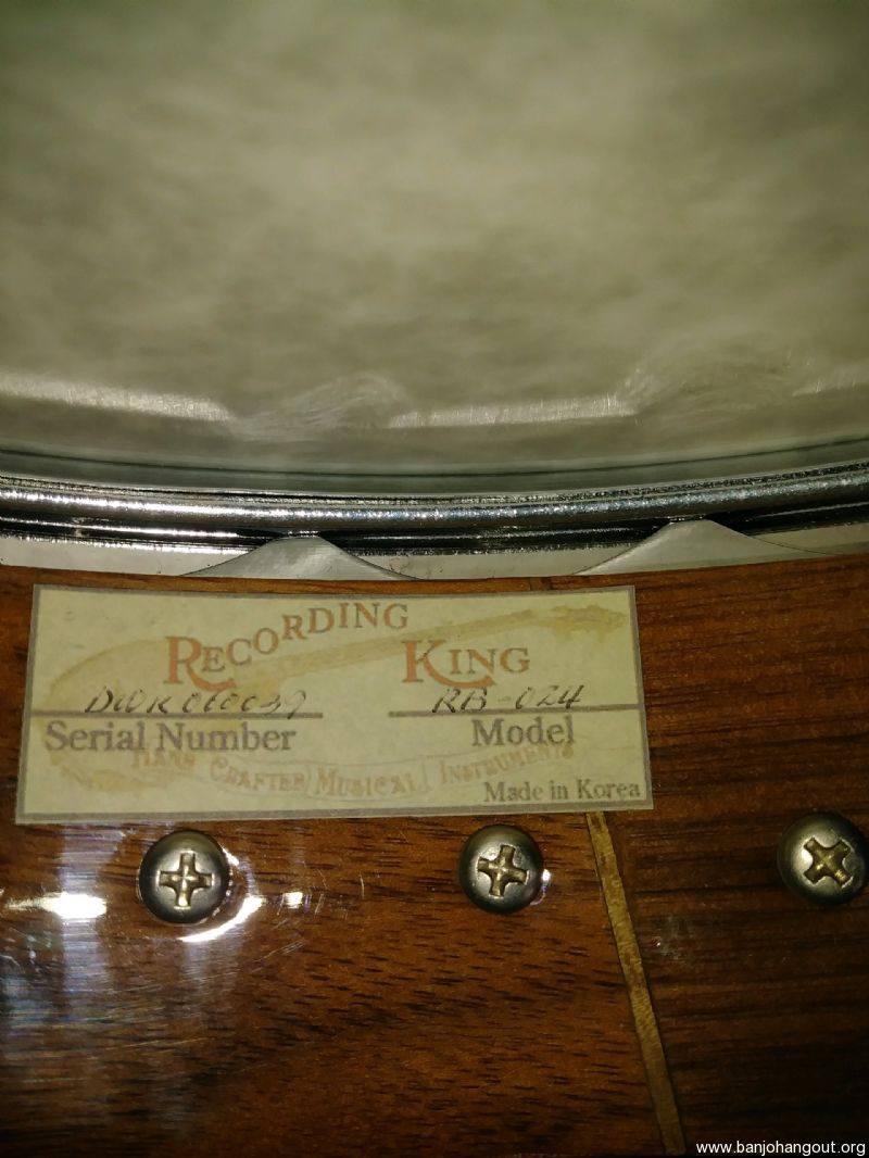 Recording king open back 5 string banjo used banjo for sale at