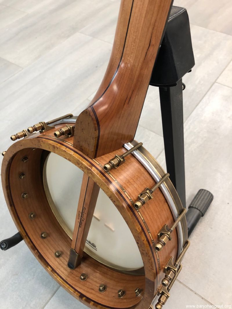 Rickard custom cherry Dobson Used Banjo For Sale at