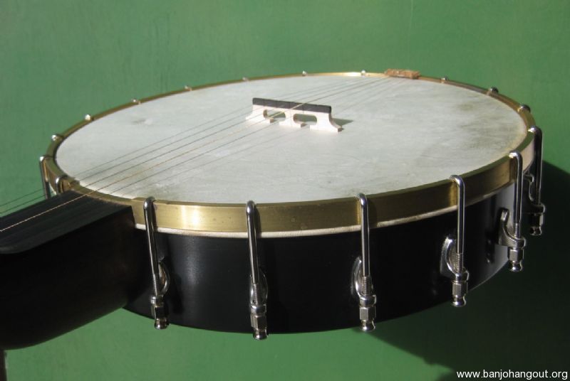 J. Mogi 12Inch Open Back Banjo, Skin Head Used Banjo For Sale at