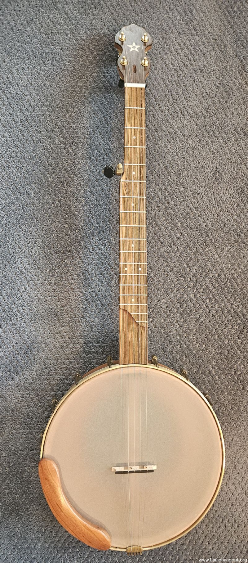 Stone banjo co 24166x new 12 inch cherry partial resonator cherry
