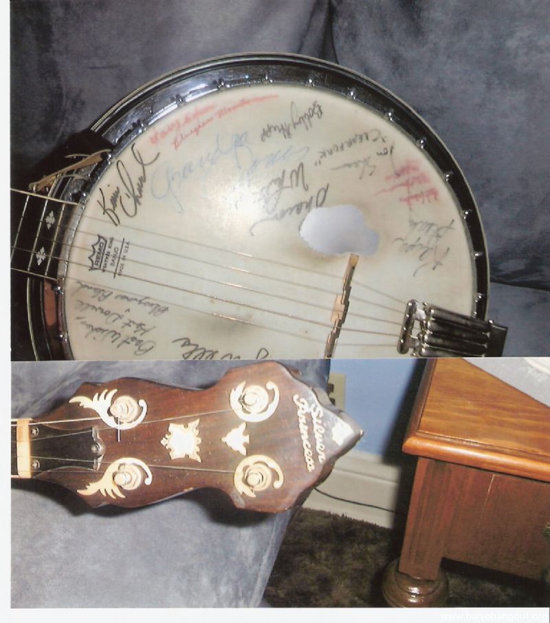 VegaSilverPrincess Banjo with History on it's Face Used Banjo For