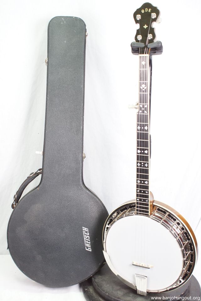 1980 ODE Style C Model 6505 5 string Banjo with Gretsch Case. Used