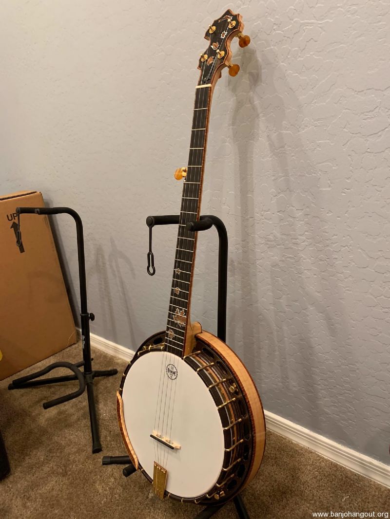 Bishline Blonde Autumn Banjo Used Banjo For Sale from Banjo Vault