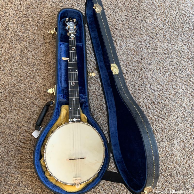 S S Stewart intermediate ladies banjo vintage, fancy inlays, travel