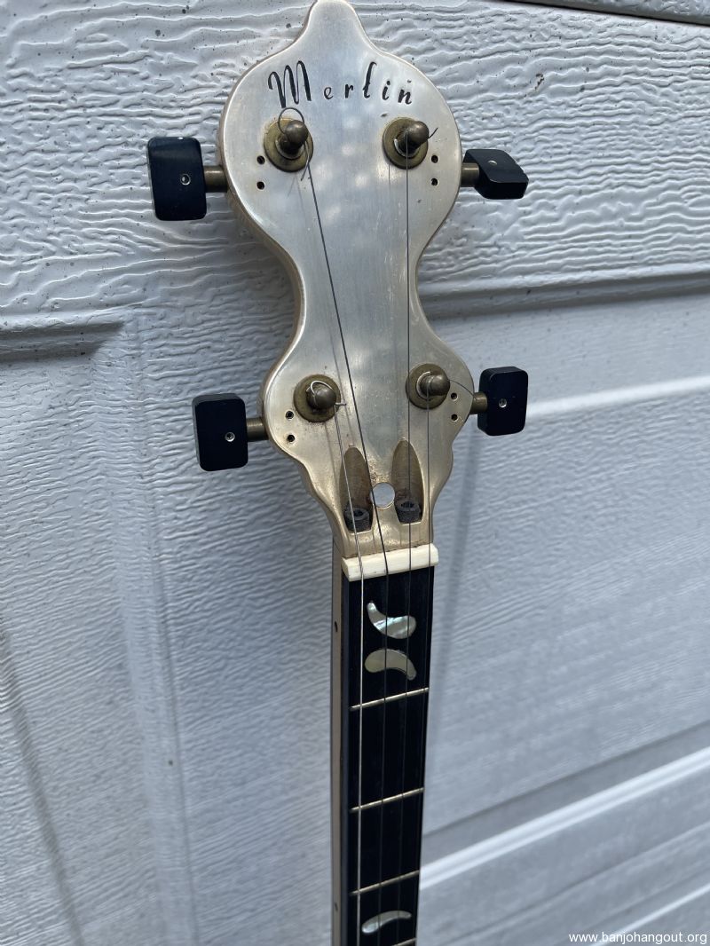Rare Long Neck Merlin Banjo Price is Lowed Used Banjo For Sale at