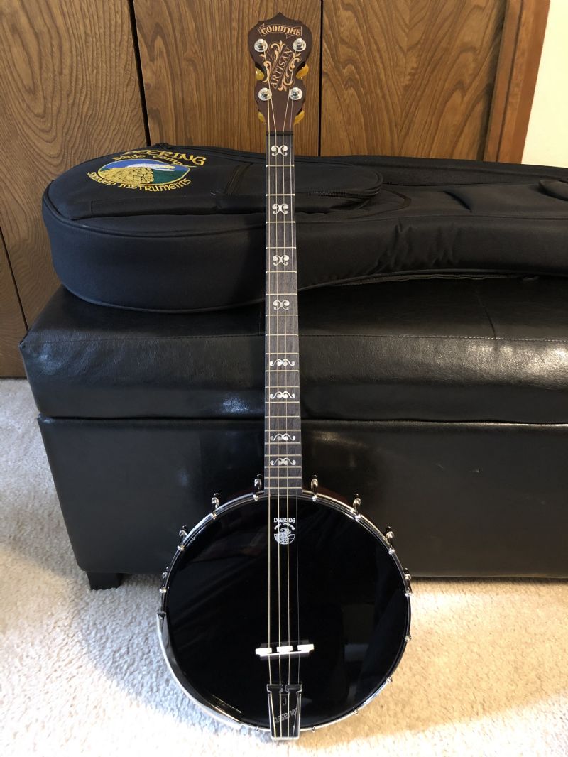 Deering Goodtime Artisan 19 fret tenor Used Banjo For Sale at