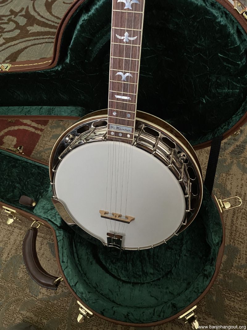 Hatfield custom maple used banjo for sale at banjobuyer
