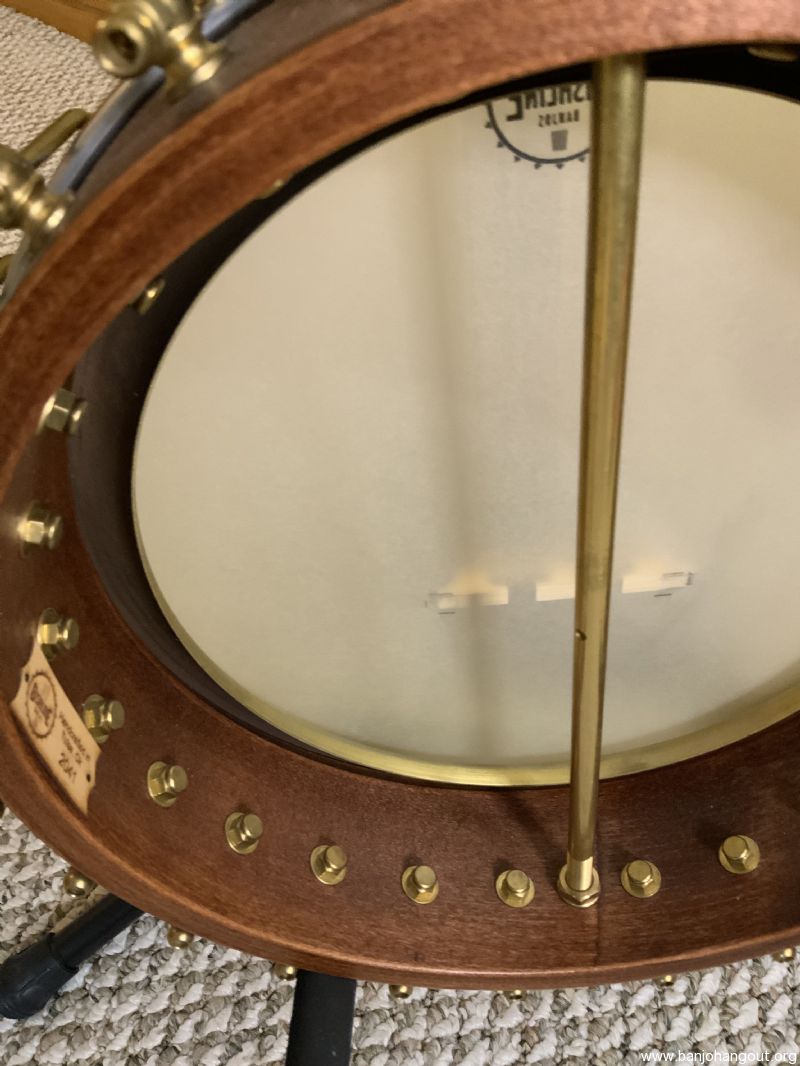 For Sale 11” Bishline Okie Open Back Used Banjo For Sale at