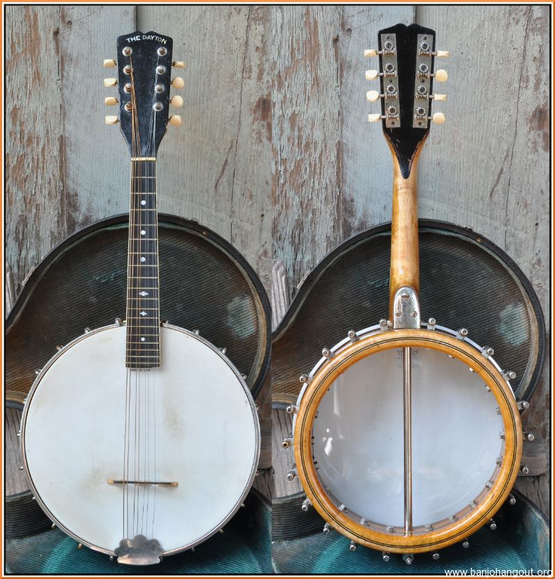 mid teens "The Dayton" Banjo Mandolin" by Charles Rauch EXC ++ Used Banjo For Sale at