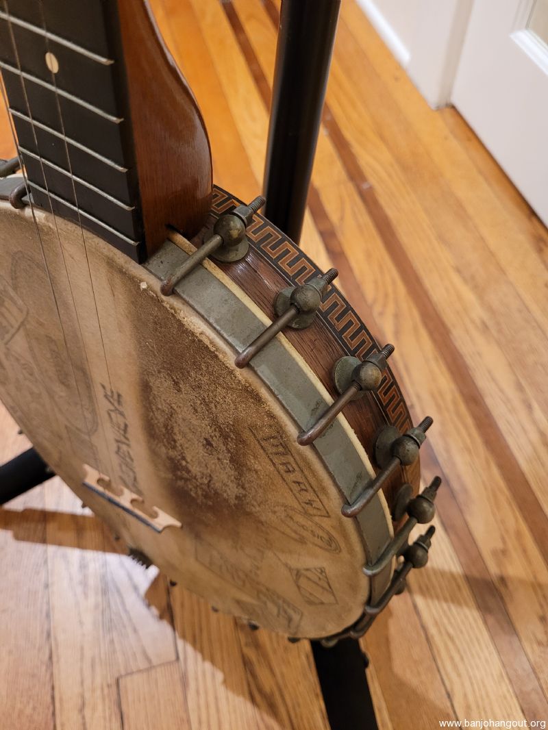 1881 Fairbanks and Cole with Great Art Used Banjo For Sale at