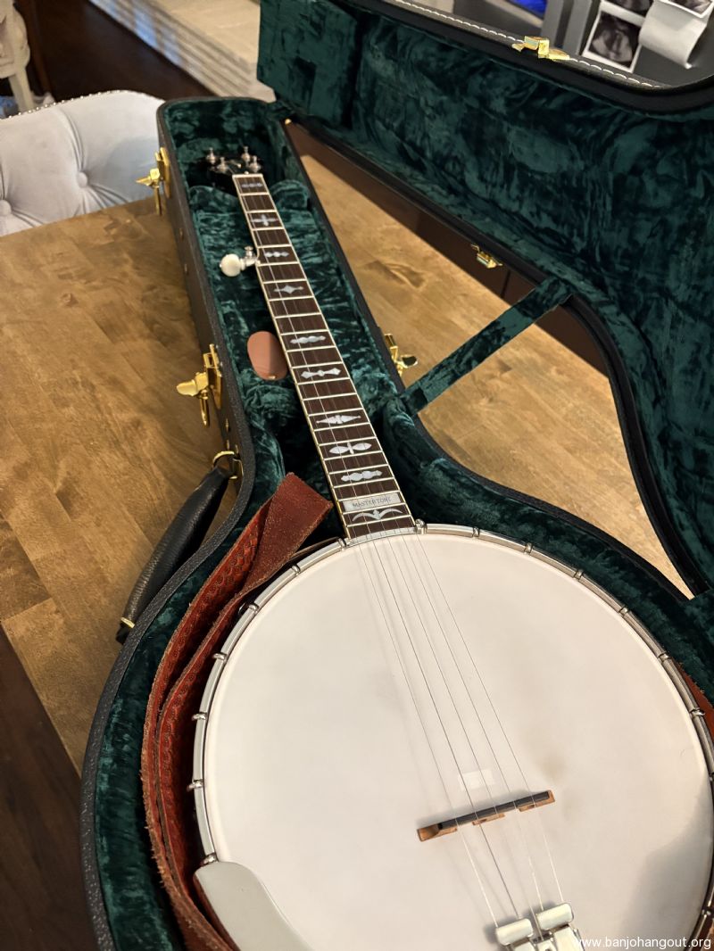 Neck Less Rim Clancy Mullins banjo with Ceres tone ring - Banjo Hangout