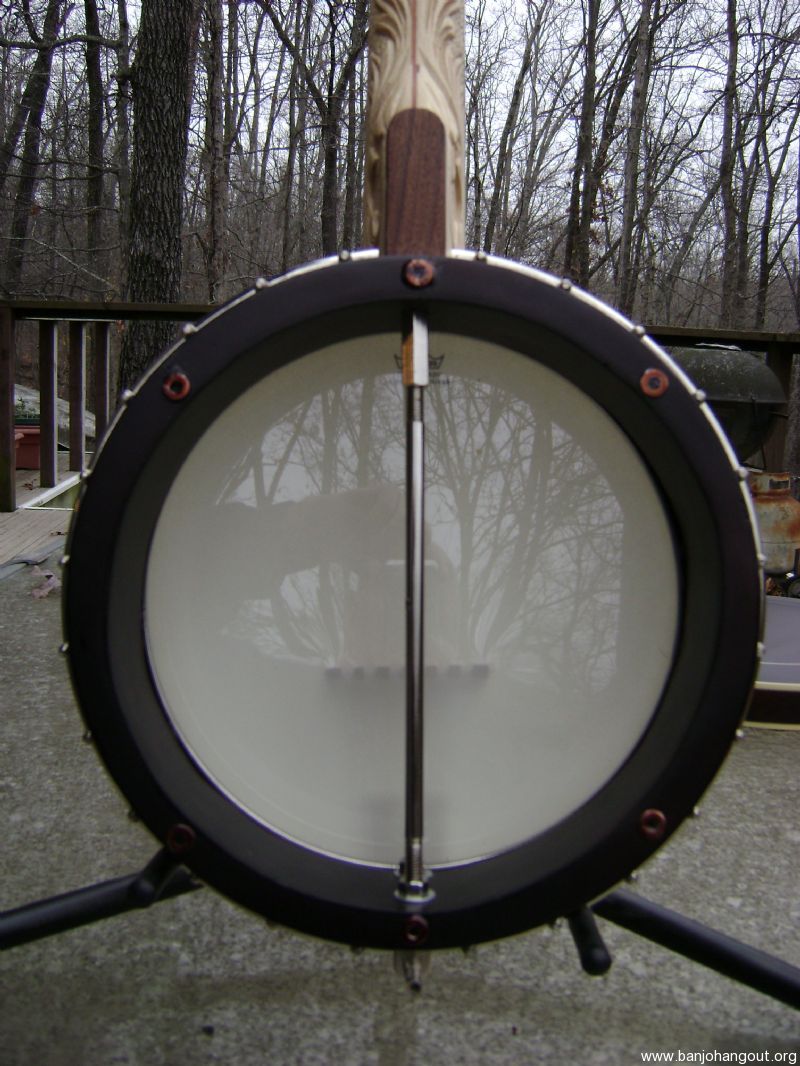 Custom Made Convertible 5 String Flat Head Banjo with Case and Pop Off