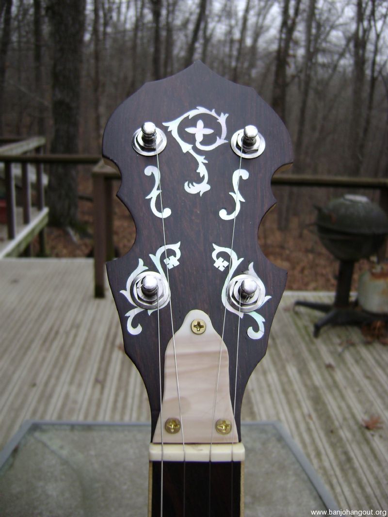 Custom Made Convertible 5 String Flat Head Banjo with Case and Pop Off