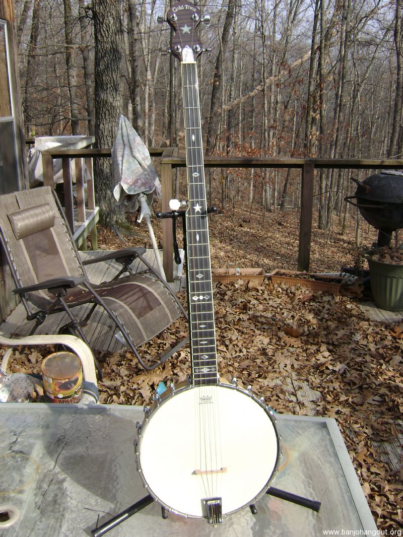 **ON HOLD**Custom Made Long Neck 5 String Banjo with Gold Tone Neck & Whyte Ladye Tone Ring