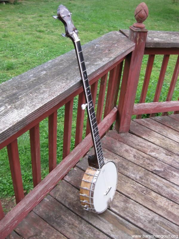 **ON HOLD**Custom Made Long Neck 5 String Banjo with Gold Tone Neck & Whyte Ladye Tone Ring