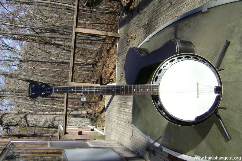 **SALE PENDING**EPIPHONE 5 STRING RESONATOR BANJO WITH CHIPBOARD CASE