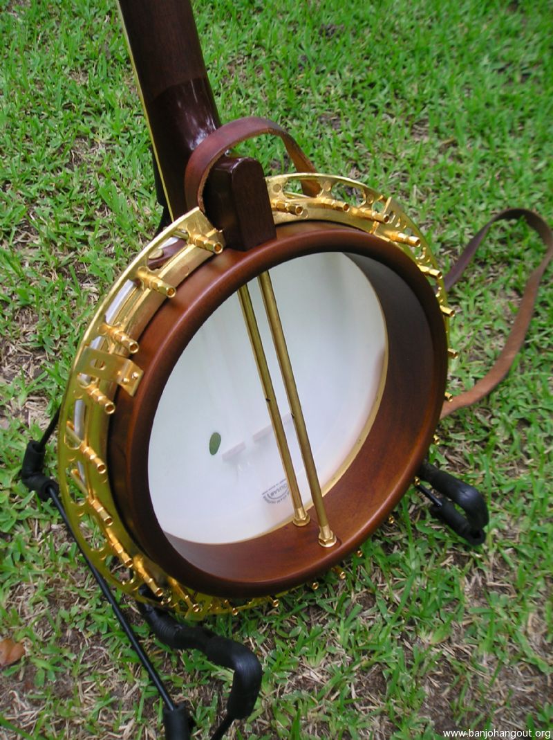 2007 Huber Jim Mills Model Gold Plated Mahogany Used Banjo For