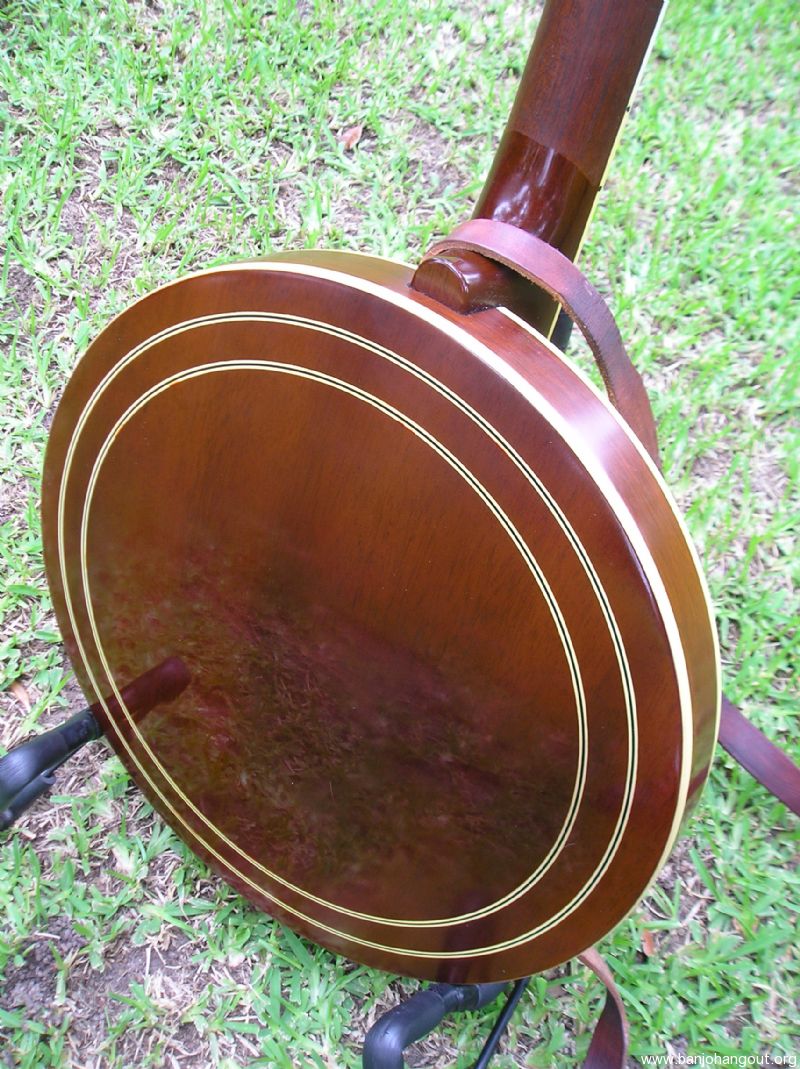 2007 Huber Jim Mills Model Gold Plated Mahogany Used Banjo For