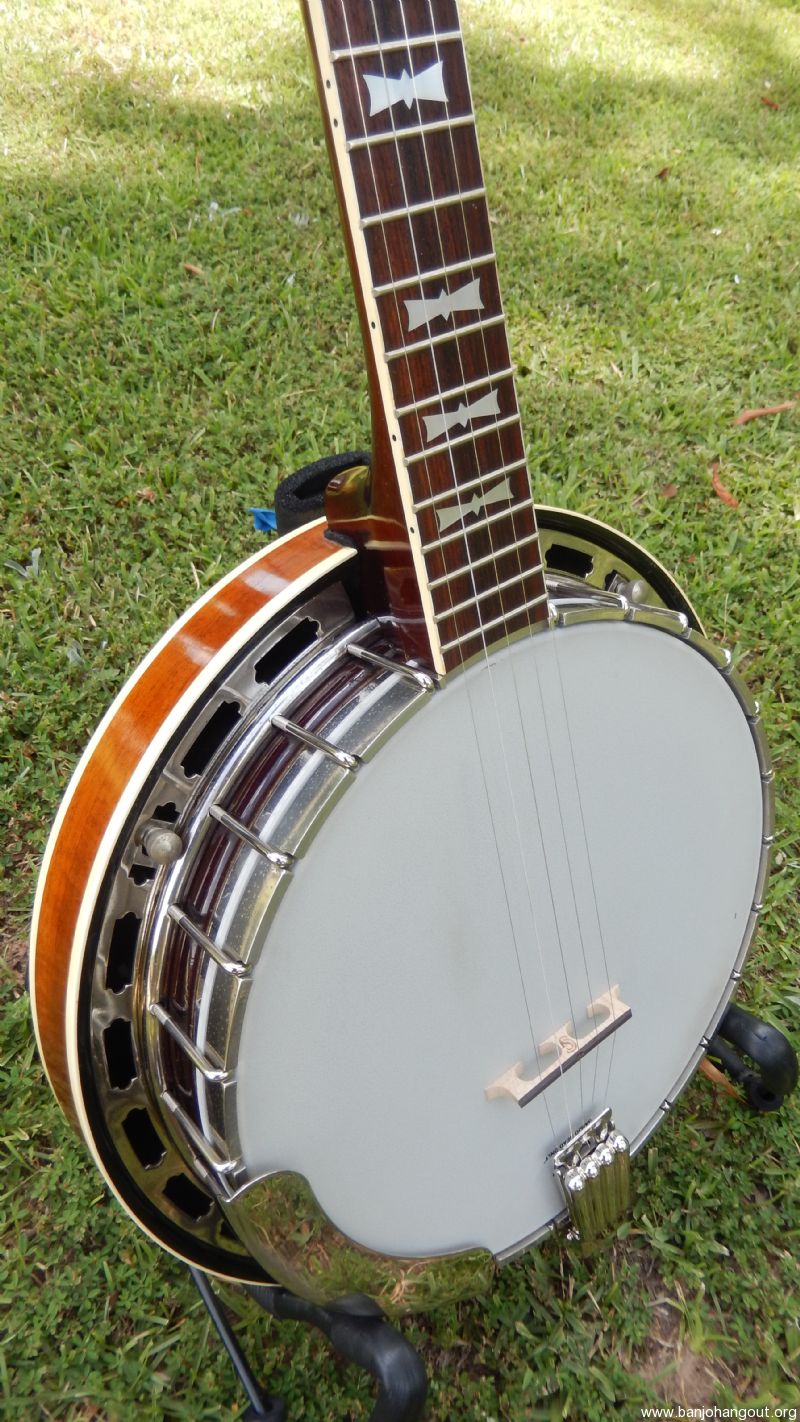 Vintage Saga Banjo RB250 Bowtie Clone Used Banjo For Sale at