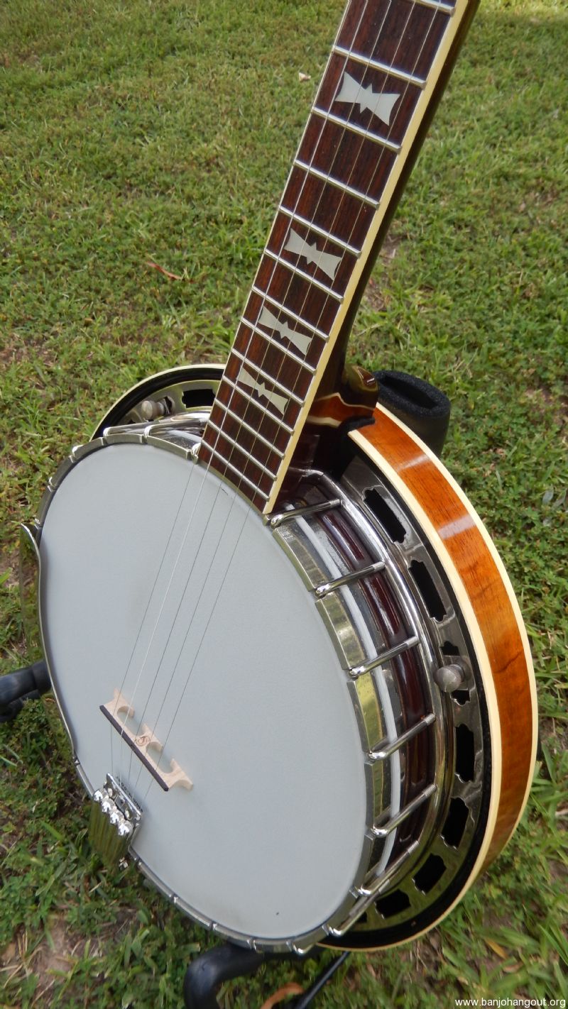 Vintage Saga Banjo RB250 Bowtie Clone Used Banjo For Sale at