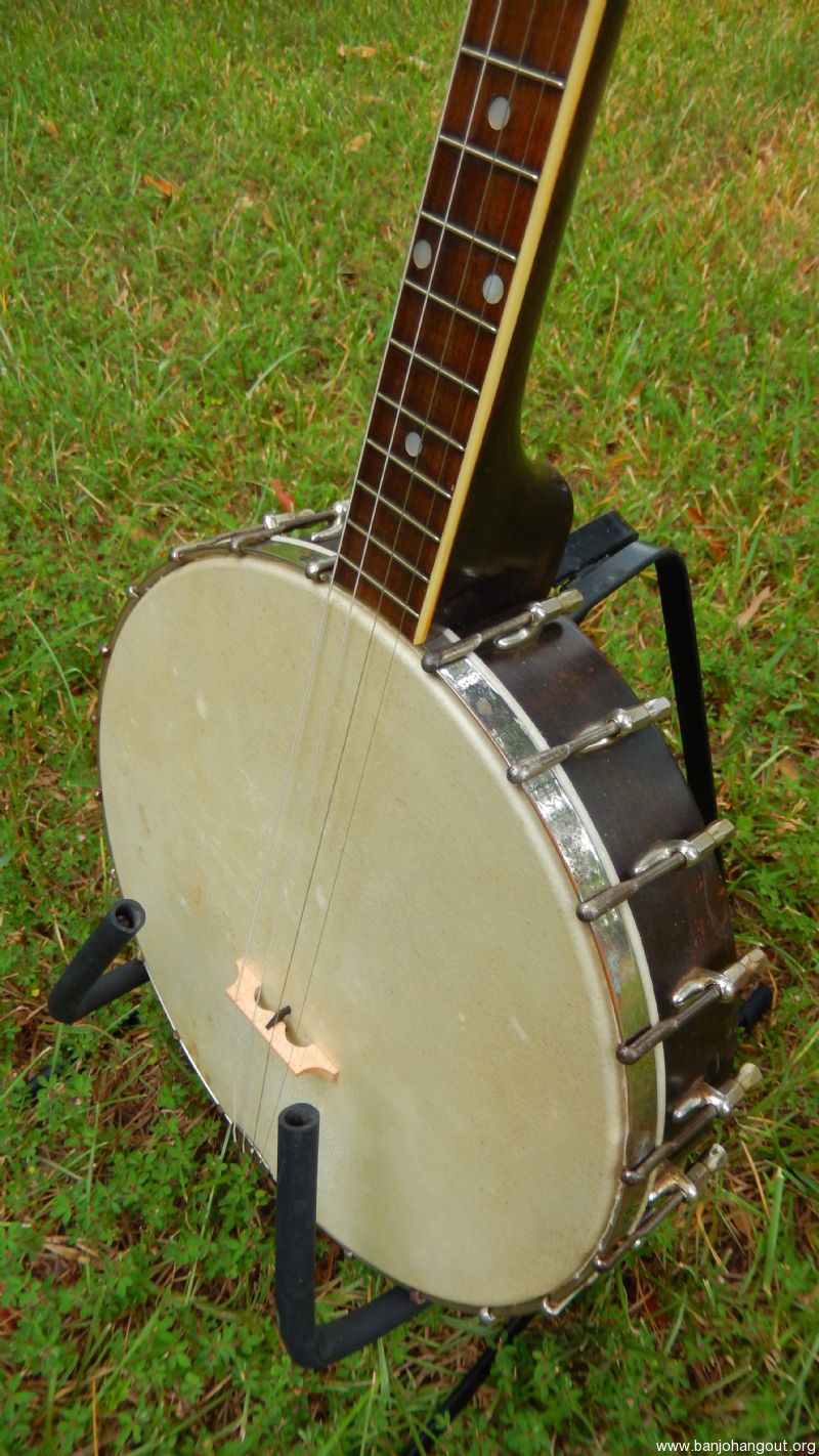 (SOLD) Gibson Oriole Tenor Banjo Used Banjo For Sale at