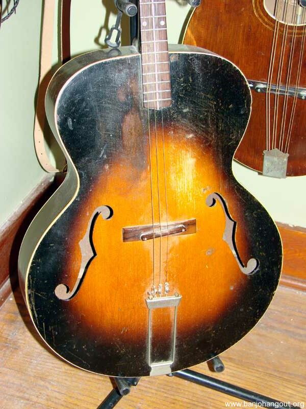SOLD SOLD c.1935 Gibson Cromwell Archtop Tenor Guitar Banjo