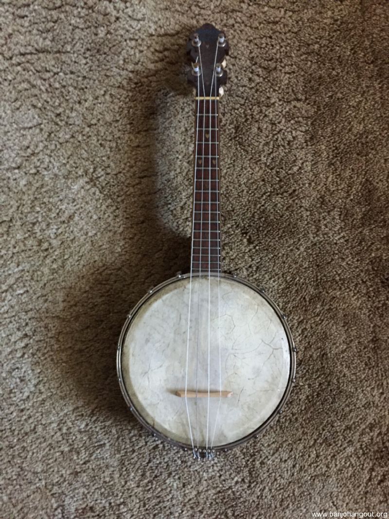 Lange Made Banner Blue Banjo Ukulele Uke PRICE DROP Used Banjo