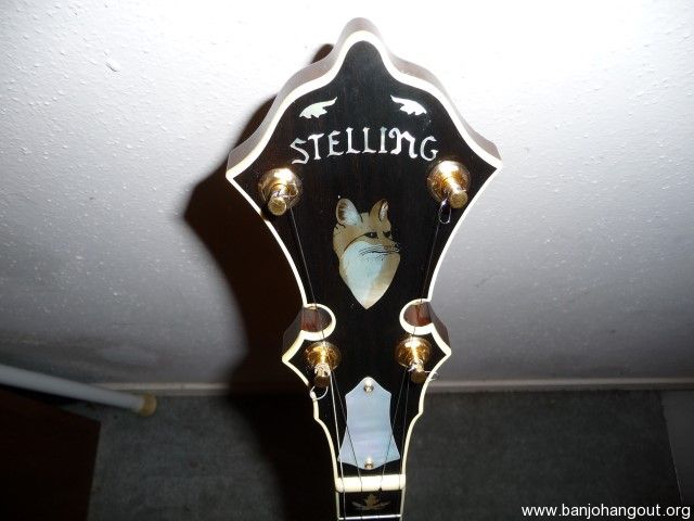 Stelling Red Fox Deluxe SOLD Pending Funds Used Banjo For Sale