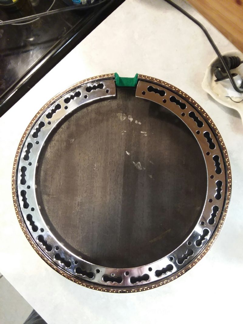 SOLD "Pending"> Mahogany Resonator and Flange Set Banjo Hangout