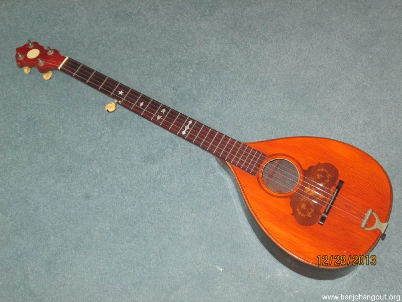 SOLD August Pollman mandoline banjo w hard case Banjo Hangout
