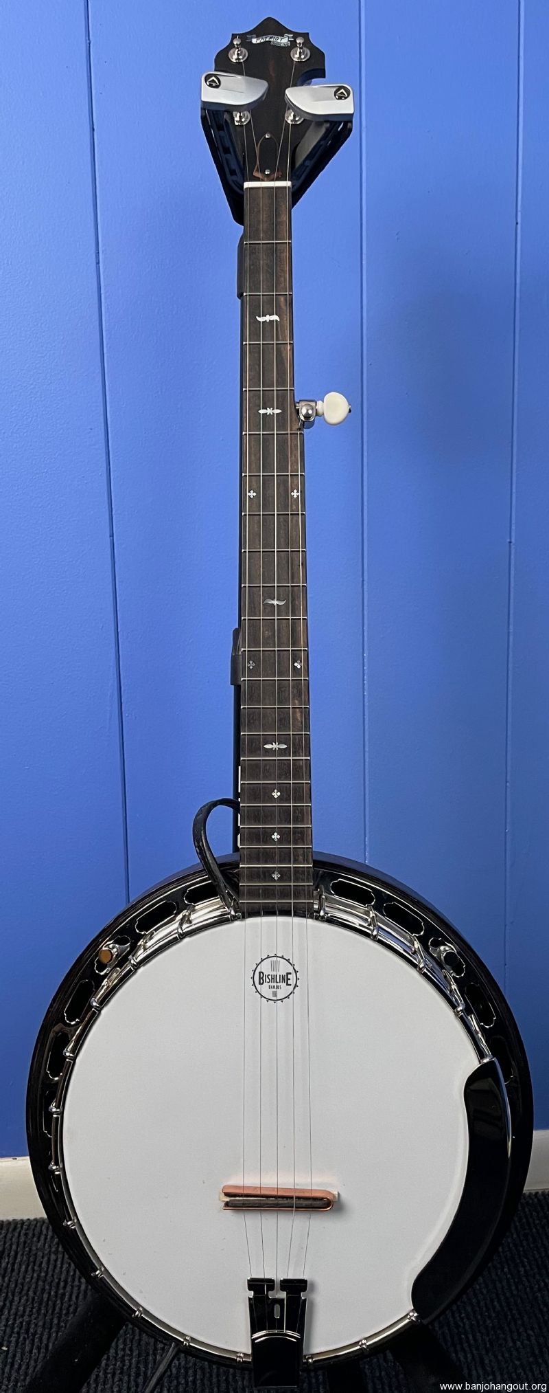 LeftHanded Bishline "Patriot" Used Banjo For Sale at