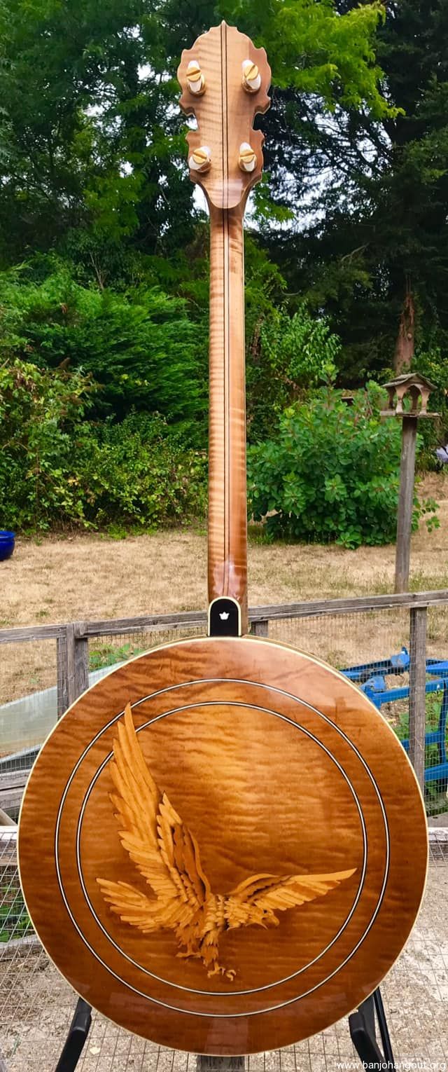 Richelieu gold eagle tenor banjo used banjo for sale at banjobuyer